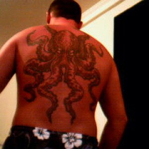 Christian's back tattoo