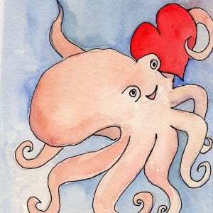 Nancy King's Valentine Octopus