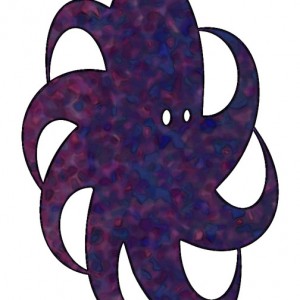 A fun psychedelic Octopus pictogram