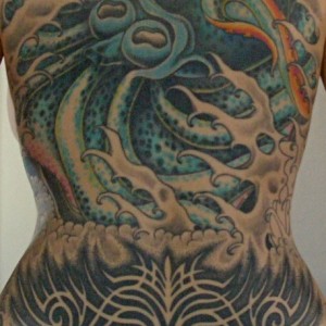 Vicky's octopus tattoo