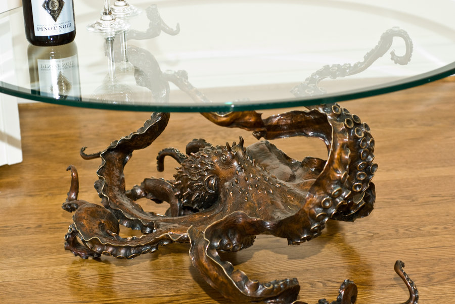Bronze octopus coffee table II