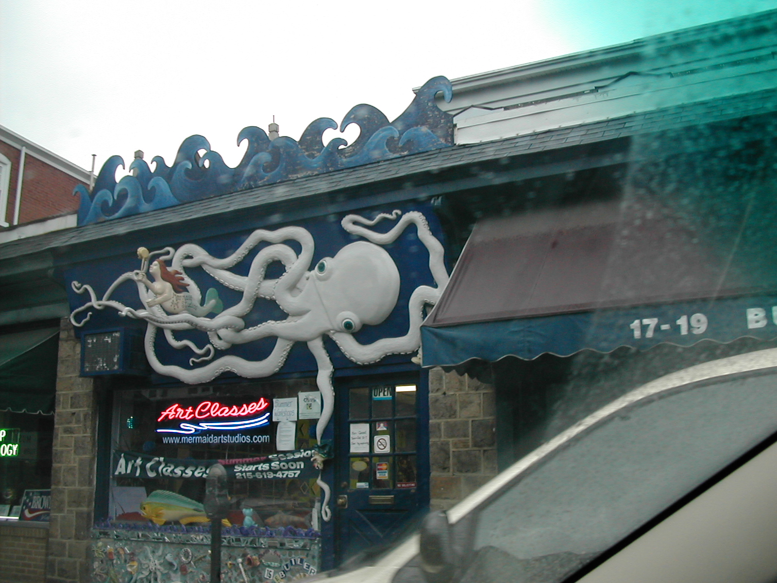 Facade of mermaid art studios