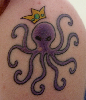 Lulu's royal octopus tattoo