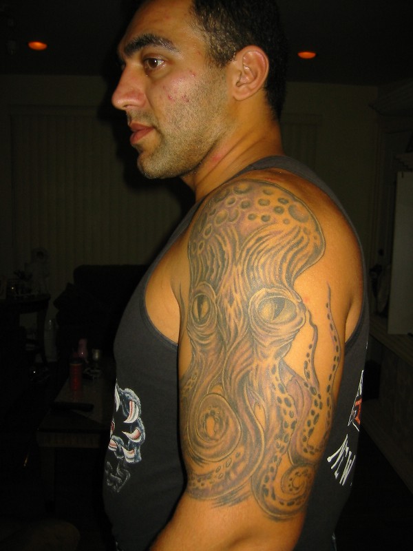 Manny's upper arm tattoo
